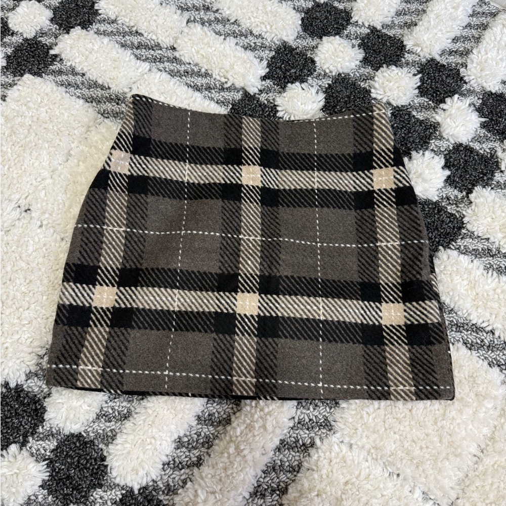 H&M Checkered Mini Skirt